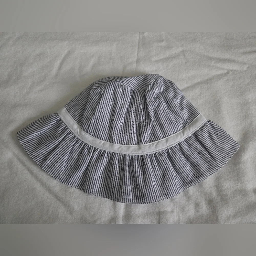 Janie and Jack Striped Sun Hat with Bow